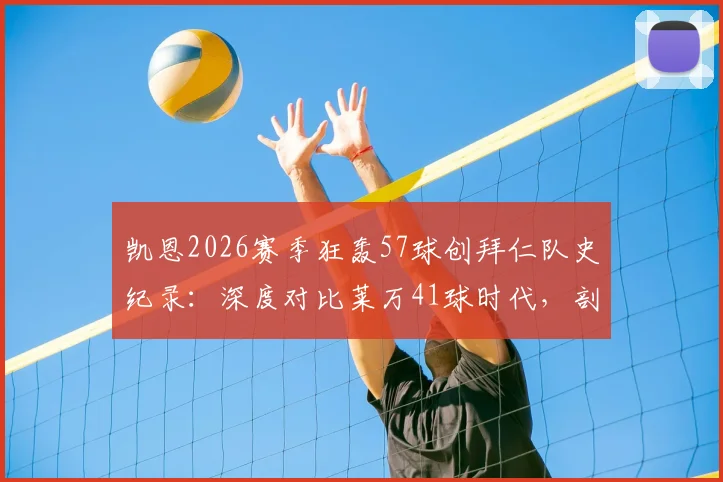 凯恩2026赛季狂轰57球创拜仁队史纪录:深度对比莱万41球时代,剖析其进球分布与金球奖竞争前景